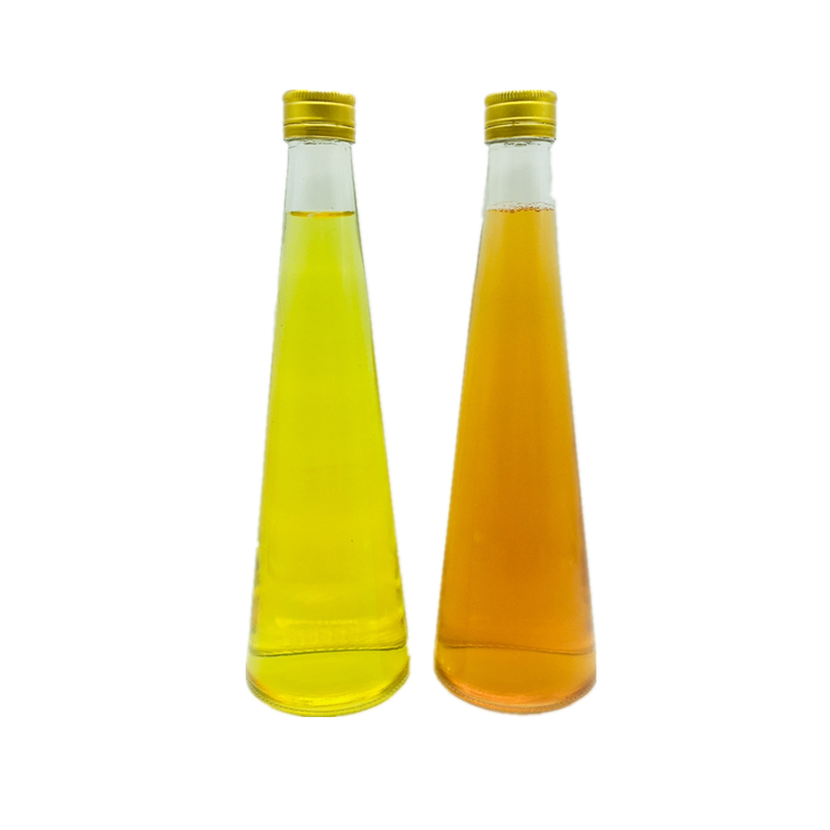 330ml Conical glass bottle for kombucha Carbonated drinks bottle with aluminium lid