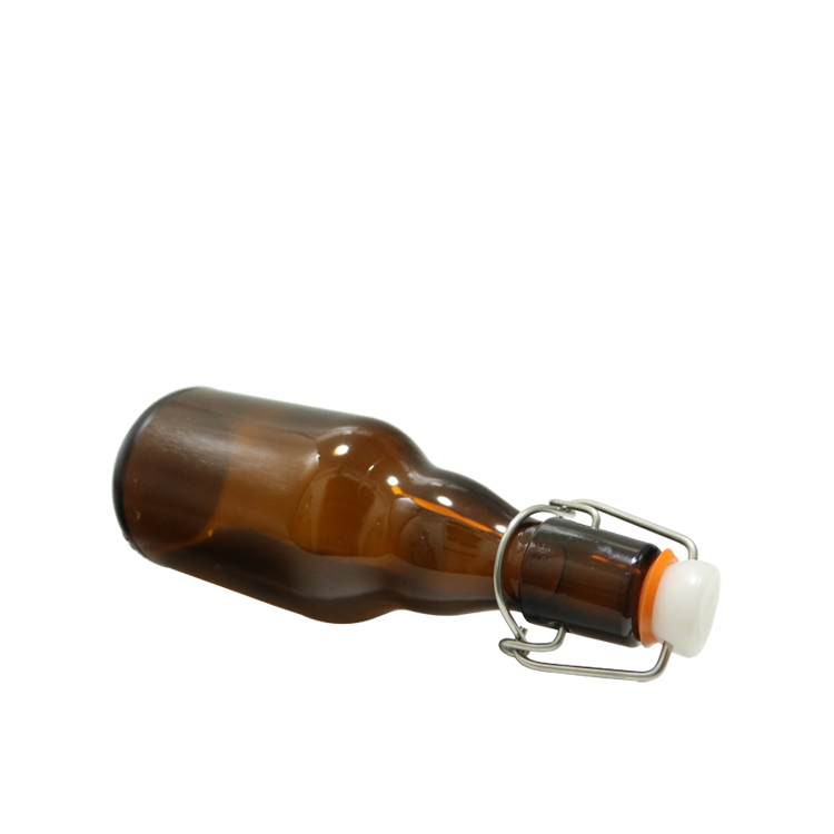 330ml Custom Design Beer Amber Glass Bottle Swing Tops