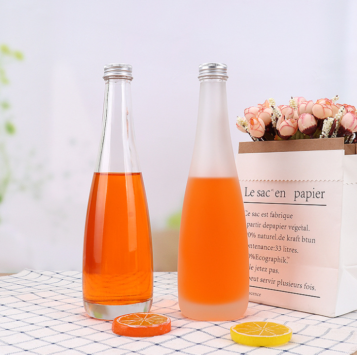 330ml Customized Frosted Glass Empty Wine Beverage Bottle Factory Supplier