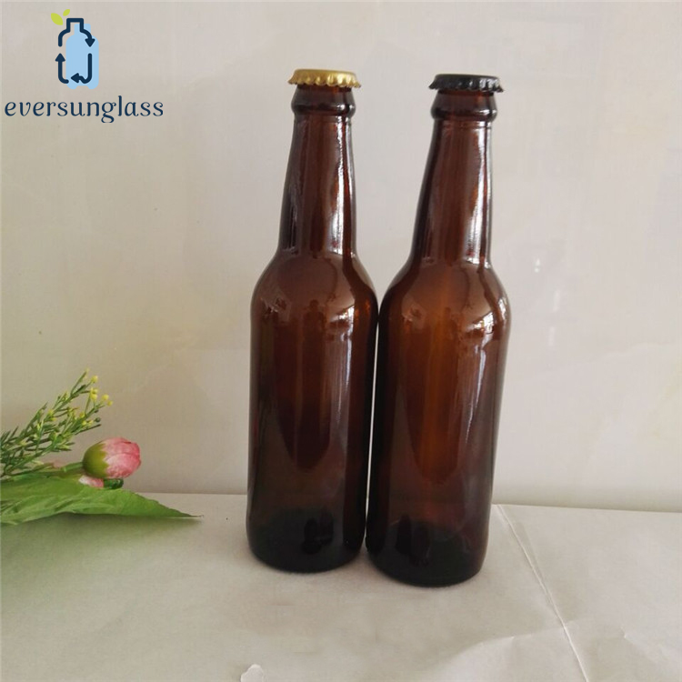 330ml Empty Glass Wine Bottles Amber Beer Tasting glassBottle