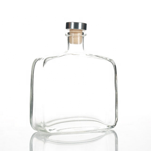 330ml  Empty High Transparent Glass Reed Diffuser Bottle With Cork