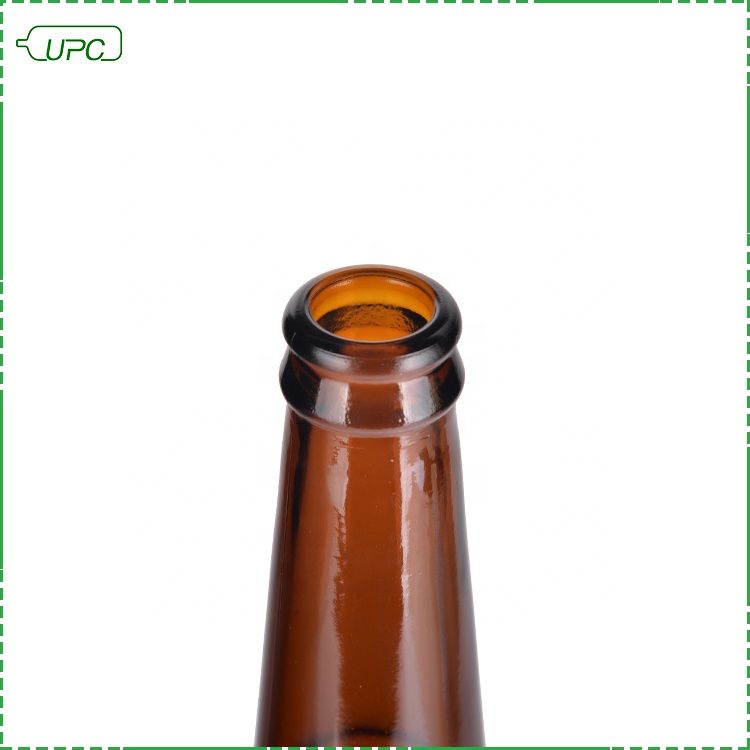 330ml amber glass beer bottle with available mold factory price