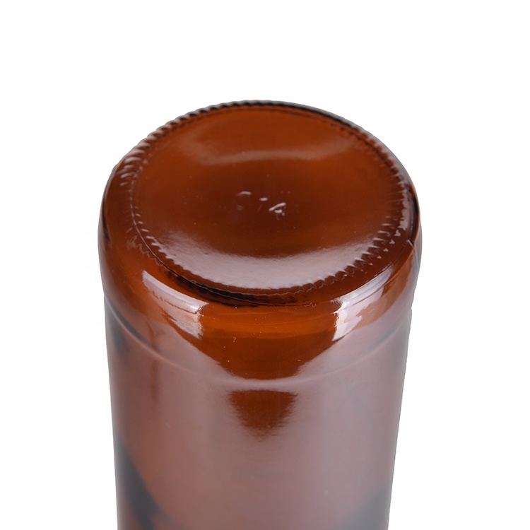 330ml amber glass beer bottle with available mold factory price