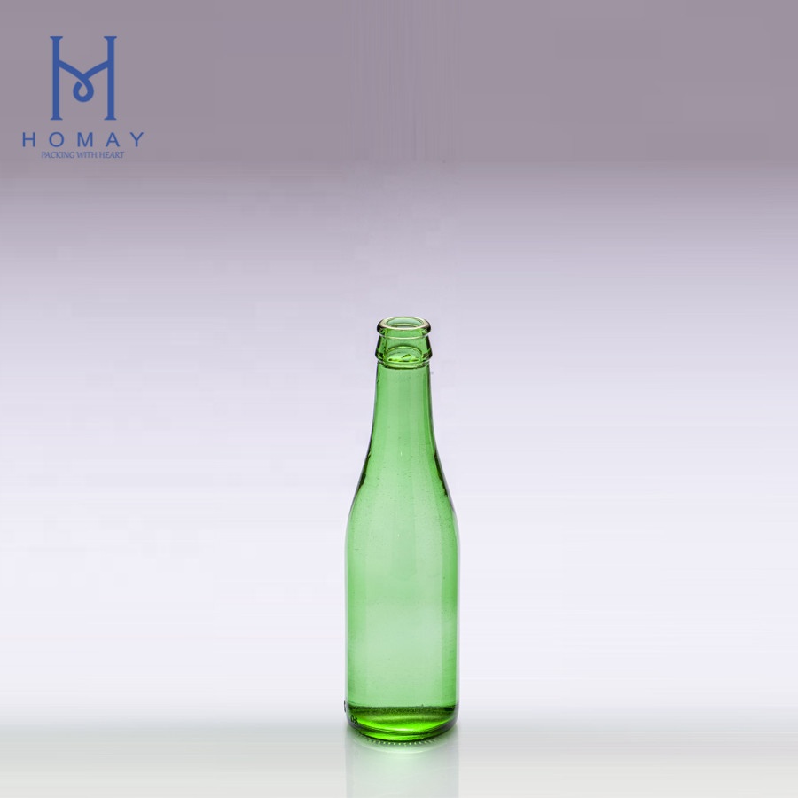 330ml amber green glass beer bottle for beer