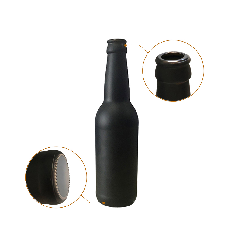 330ml black beer glass bottle air pressure beverage beer bottle