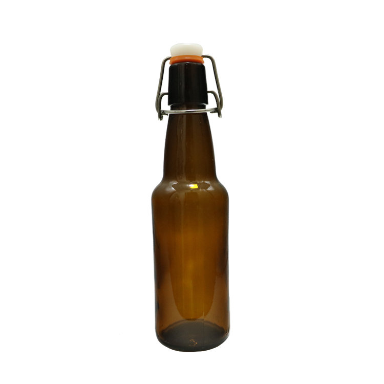 330ml chunky red stopper flip top beer bottle CY-094