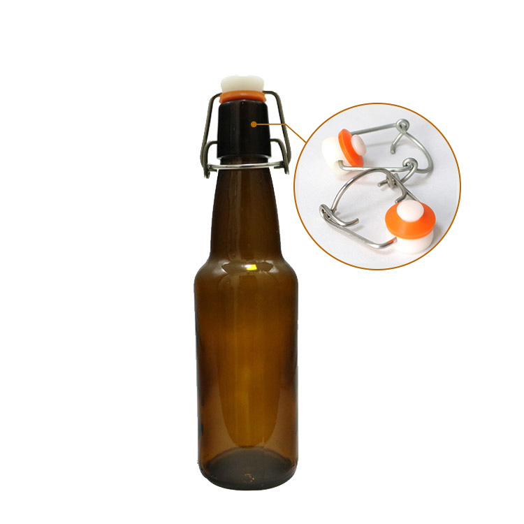 330ml chunky red stopper flip top beer bottle CY-094