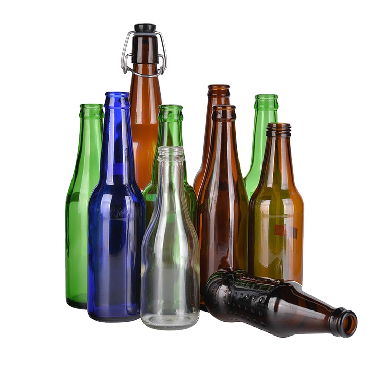 330ml cobalt blue glass beer bottle