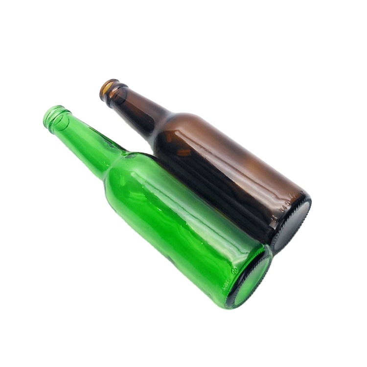 330ml green amber color glass beer bottle wholesale