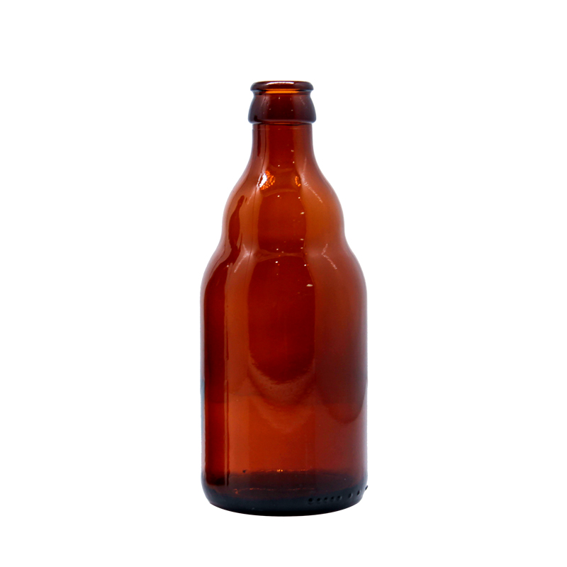 330ml matte painted black glass beer bottles