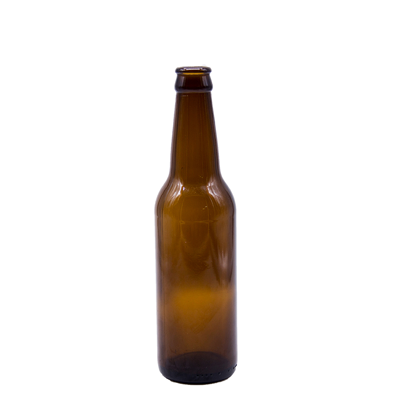 330ml matte painted black glass beer bottles