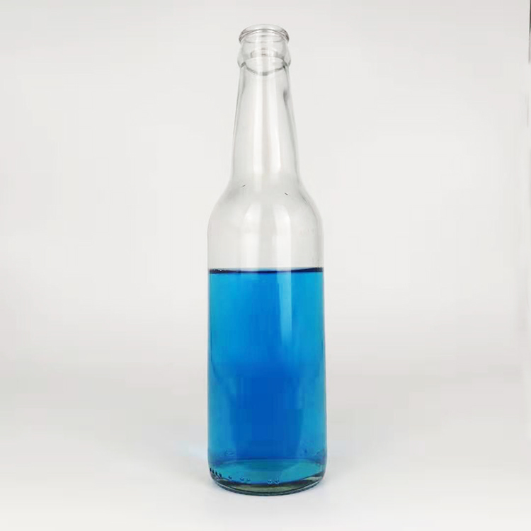 330ml soda 12oz long neck clear glass soda bottle mineral water bottle