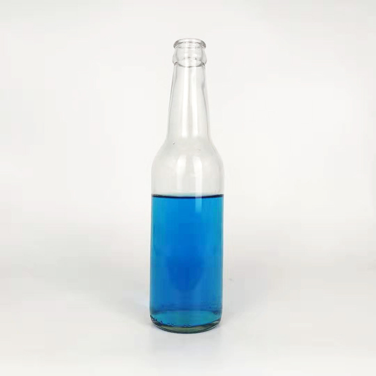 330ml soda 12oz long neck clear glass soda bottle mineral water bottle
