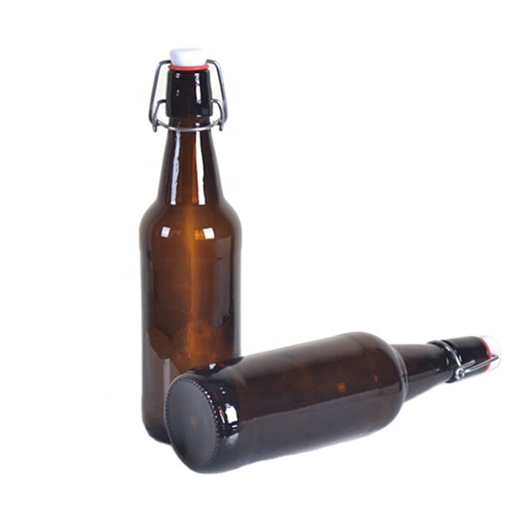 330ml swing top amber brown glass beer bottle  enzyme bottle beverage  bottle