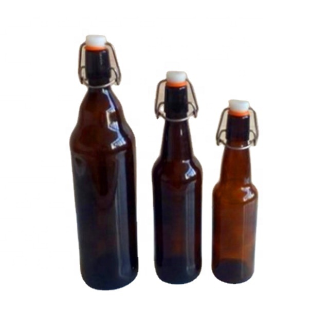 330ml swing top amber brown glass beer bottle enzyme bottle beverage bottle