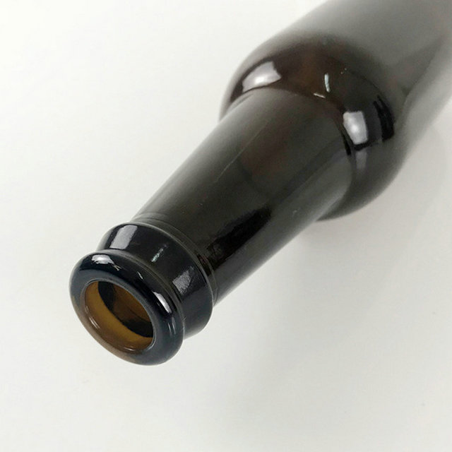 33cl 330ml empty brown glass beer bottle with crown cap