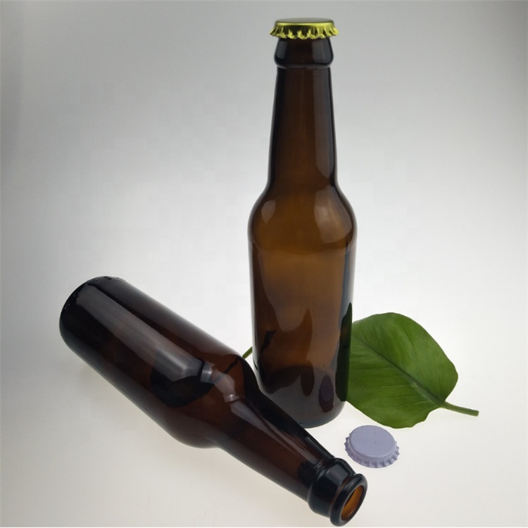 33cl amber beer glass bottle in stock
