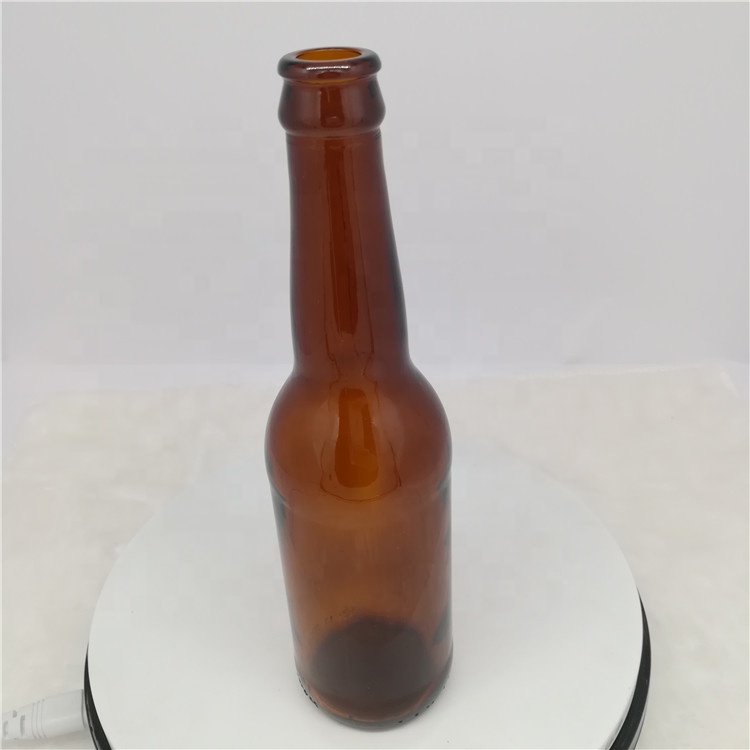 33cl amber glass beer bottle with long neck