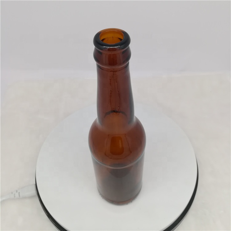 33cl amber glass beer bottle with long neck