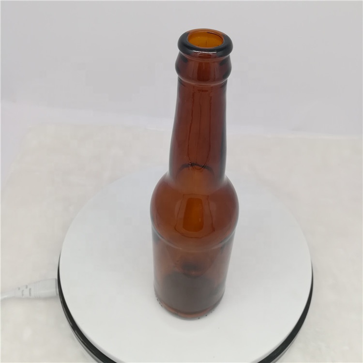 33cl amber glass beer bottle with long neck