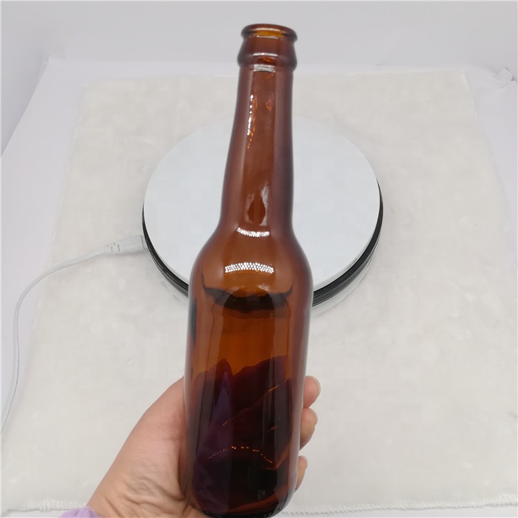 33cl amber glass beer bottle with long neck