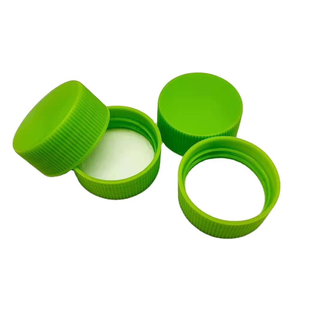 33mm Cheap plastic bottle cap and Colorful plastic cap with gasket