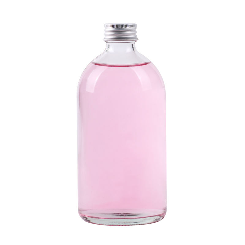350 ml clear round glass kombucha bottles with screw lid