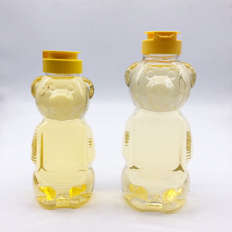 350ML PET cartoon bear plastic bottles for honey