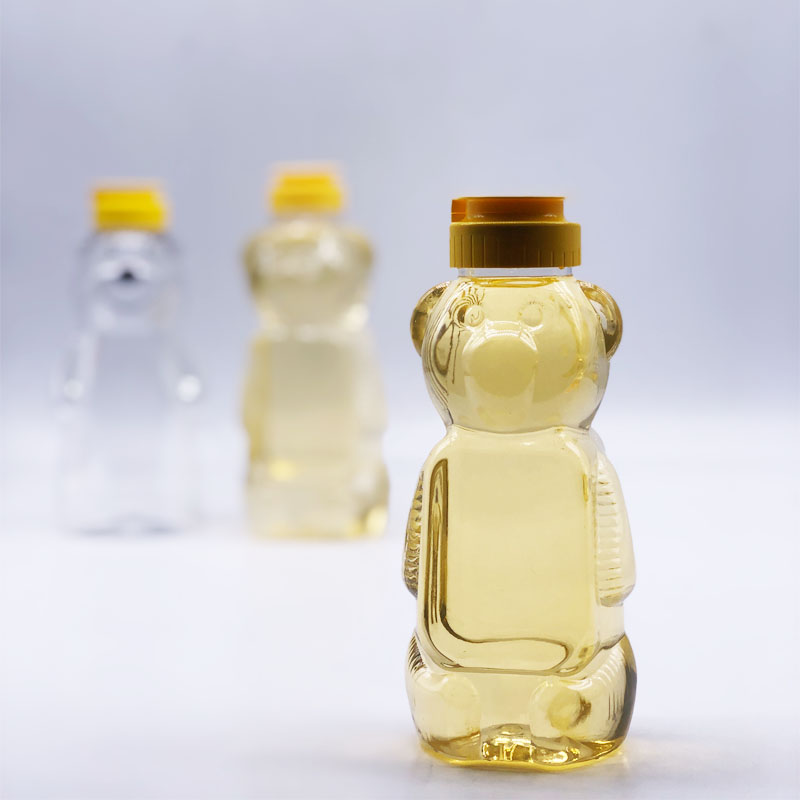 350ML PET cartoon bear plastic bottles for honey
