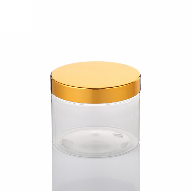 350Ml Skin Care Packaging Clear PET Luxury Cosmetic Plastic Cream Jar
