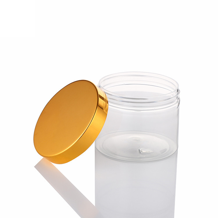 350Ml Skin Care Packaging Clear PET Luxury Cosmetic Plastic Cream Jar