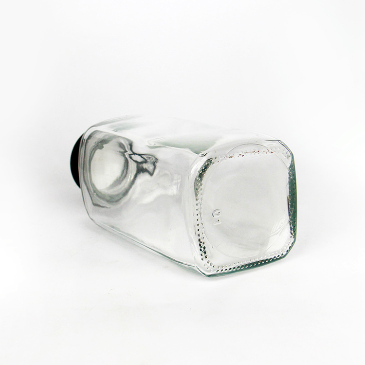 350ml 12oz French Square Beverage Juice Glass Bottle Packaging Drink