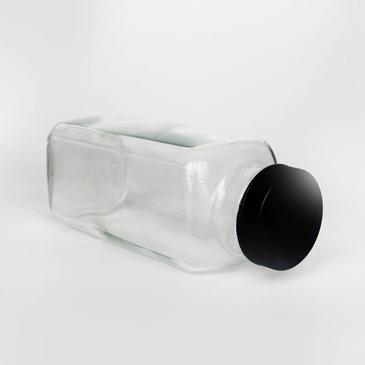 350ml 12oz French Square Beverage Juice Glass Bottle Packaging Drink