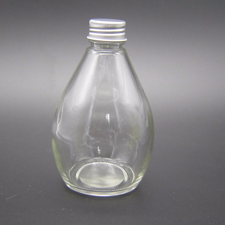 350ml 12oz clear/ frost cold brew juice glass bottle kombucha bottle with screw cap