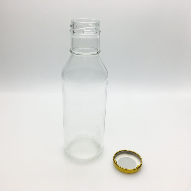 350ml 12oz empty chilli sauce oil seasoning glass bottle of food packing with lid