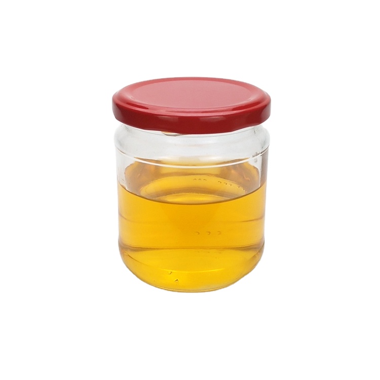 350ml 12oz round clear glass sauce jar canning food jar with metal lid wholesale