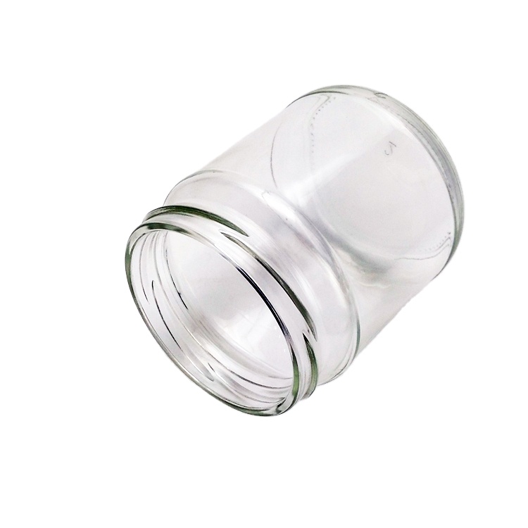350ml 12oz round clear glass sauce jar canning food jar with metal lid wholesale