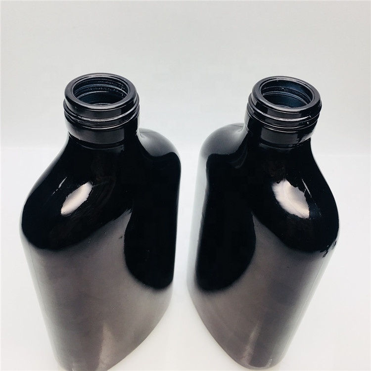 350ml 375ml empty matte black wine bottle spray coffee bottle with lid wholesale
