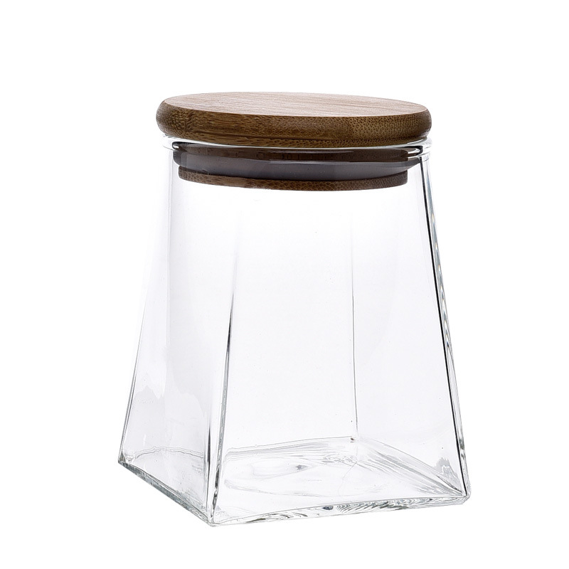 350ml/500ml/750ml/950ml Coffeetea Sugar Jar Glass Container Candy Jar Storage Container Kitchen Container Cover
