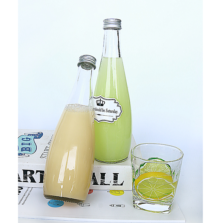 350ml 500ml Frosted Glass Bottle For Spirits Liquor juice Sake Sparkling mineral water bottle custom logo