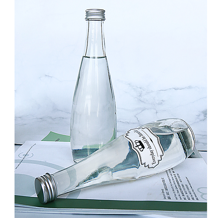 350ml 500ml Frosted Glass Bottle For Spirits Liquor juice Sake Sparkling mineral water bottle custom logo