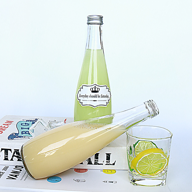 350ml 500ml Frosted Glass Bottle For Spirits Liquor juice Sake Sparkling mineral water bottle custom logo