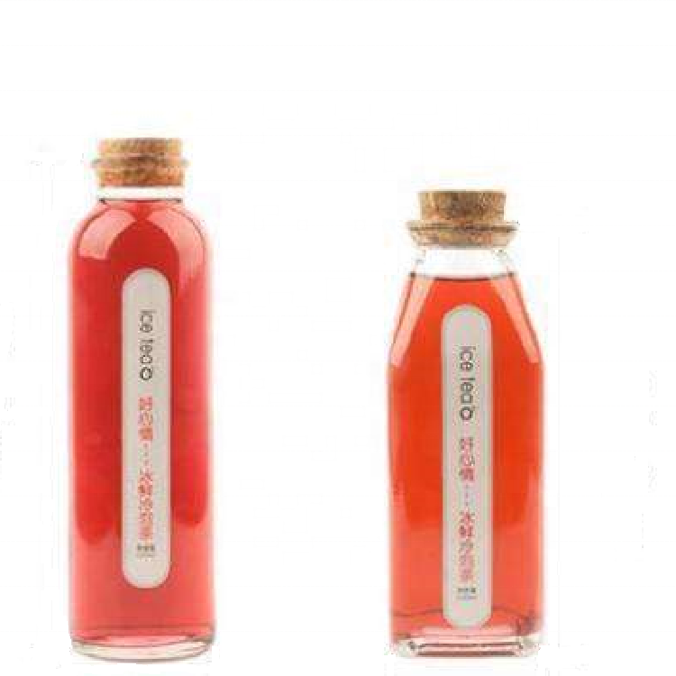 350ml 500ml Ring Neck Glass Sauce Bottle Beverage Bottle Juice Bottle With Metal Cap
