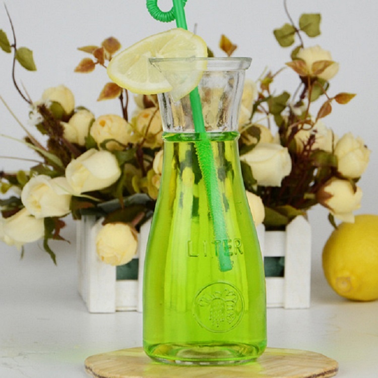 350ml 500ml Ring Neck Glass Sauce Bottle Beverage Bottle Juice Bottle With Metal Cap