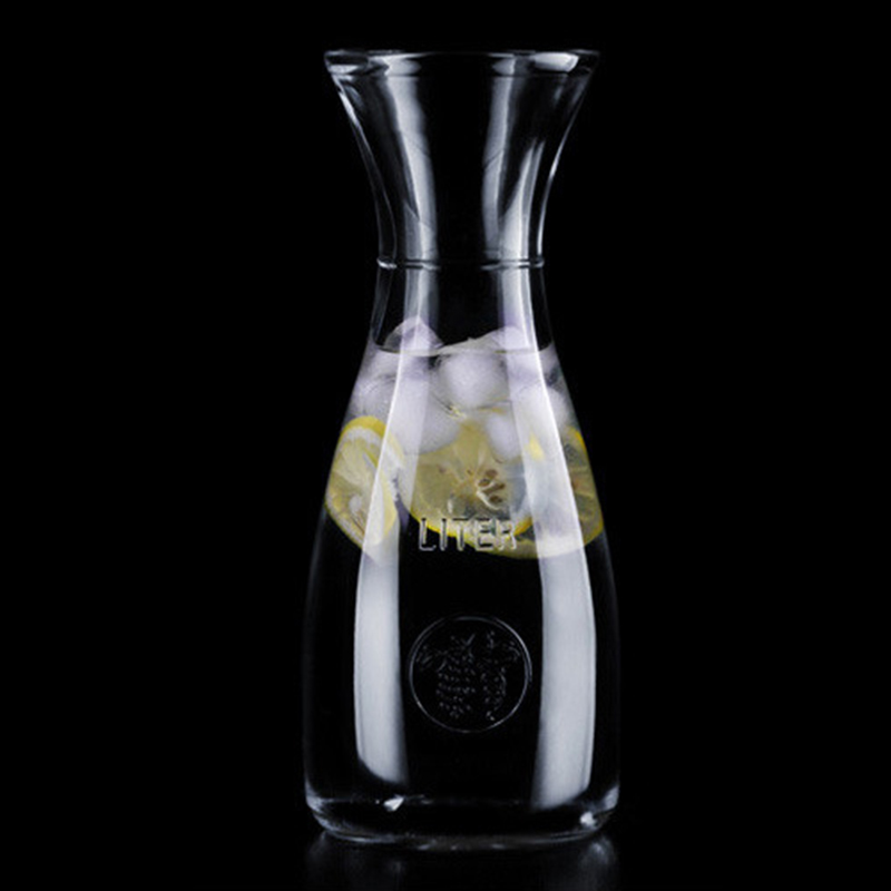 350ml 500ml clear glass milk juice drink jar flower tea decoration glass bottle beverage glass bottle