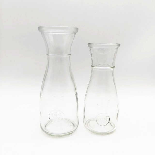 350ml 500ml empty clear beverage glass drinking bottle