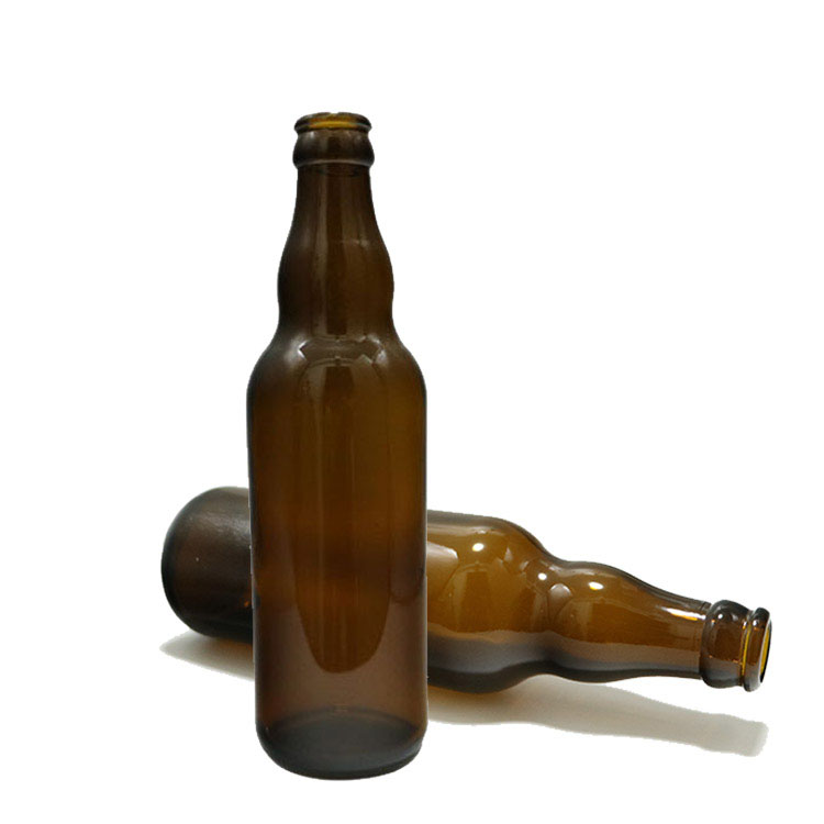 350ml Custom Empty Beer Mini Glass Liquor Bottles Crown Caps For Alcohol