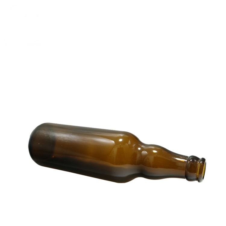 350ml Custom Empty Beer Mini Glass Liquor Bottles Crown Caps For Alcohol