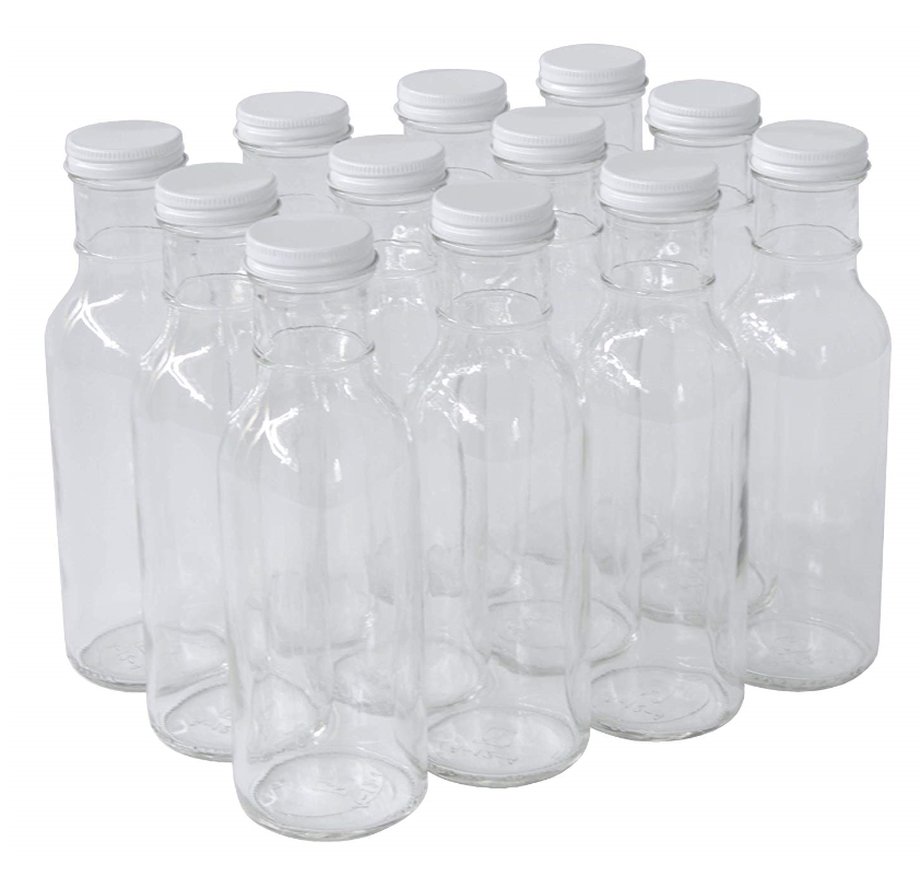 350ml clear glass woozy bottle sauce bottle metal lid wholesale