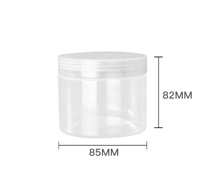 350ml diameter 85mm high 82mm cosmetic packaging cans food grade plastic jars with lids for honey confectionery seasoning